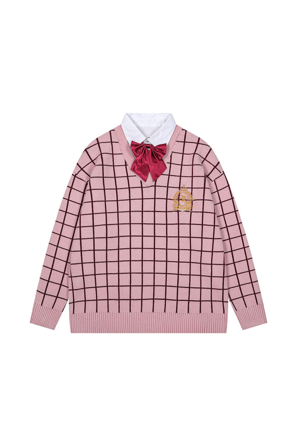 Campus Comic Check Tops