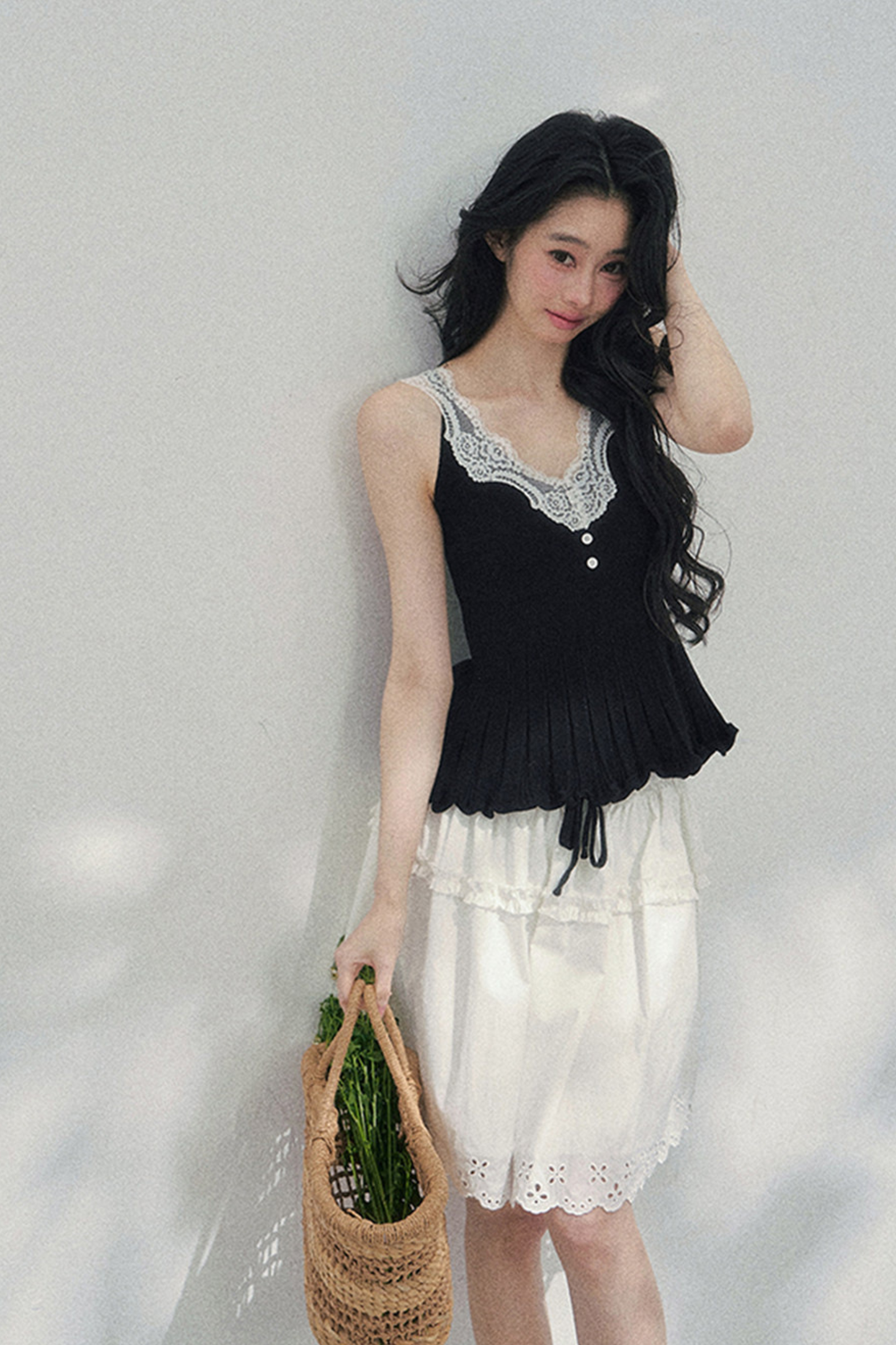 フレンチレースジャケット+キャミソール