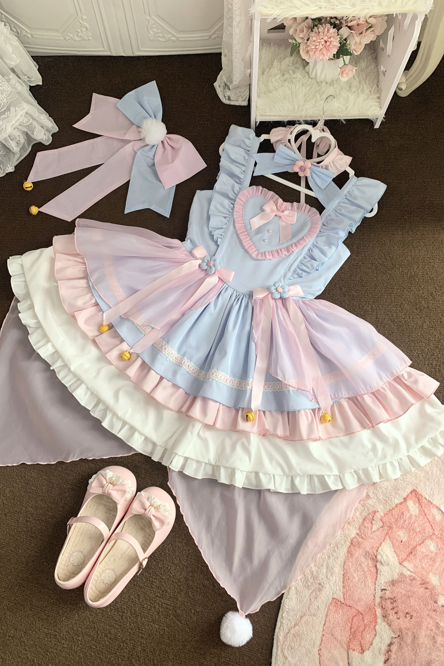 Sweetheart Rabbit Pastel Lolita Dress