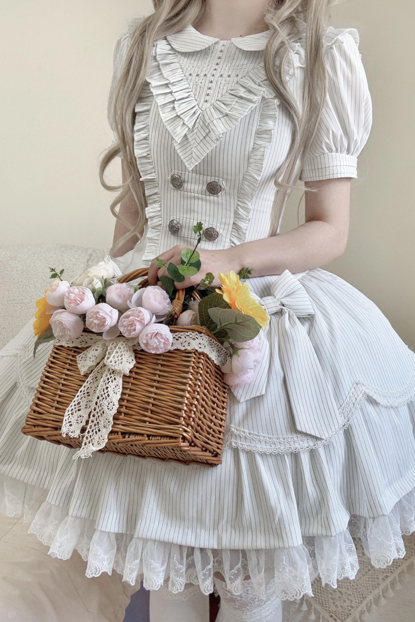 Dark Gothic Dress + Sleeves + Headband