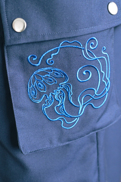 Slimming Jellyfish Stitch Pleated Skirt