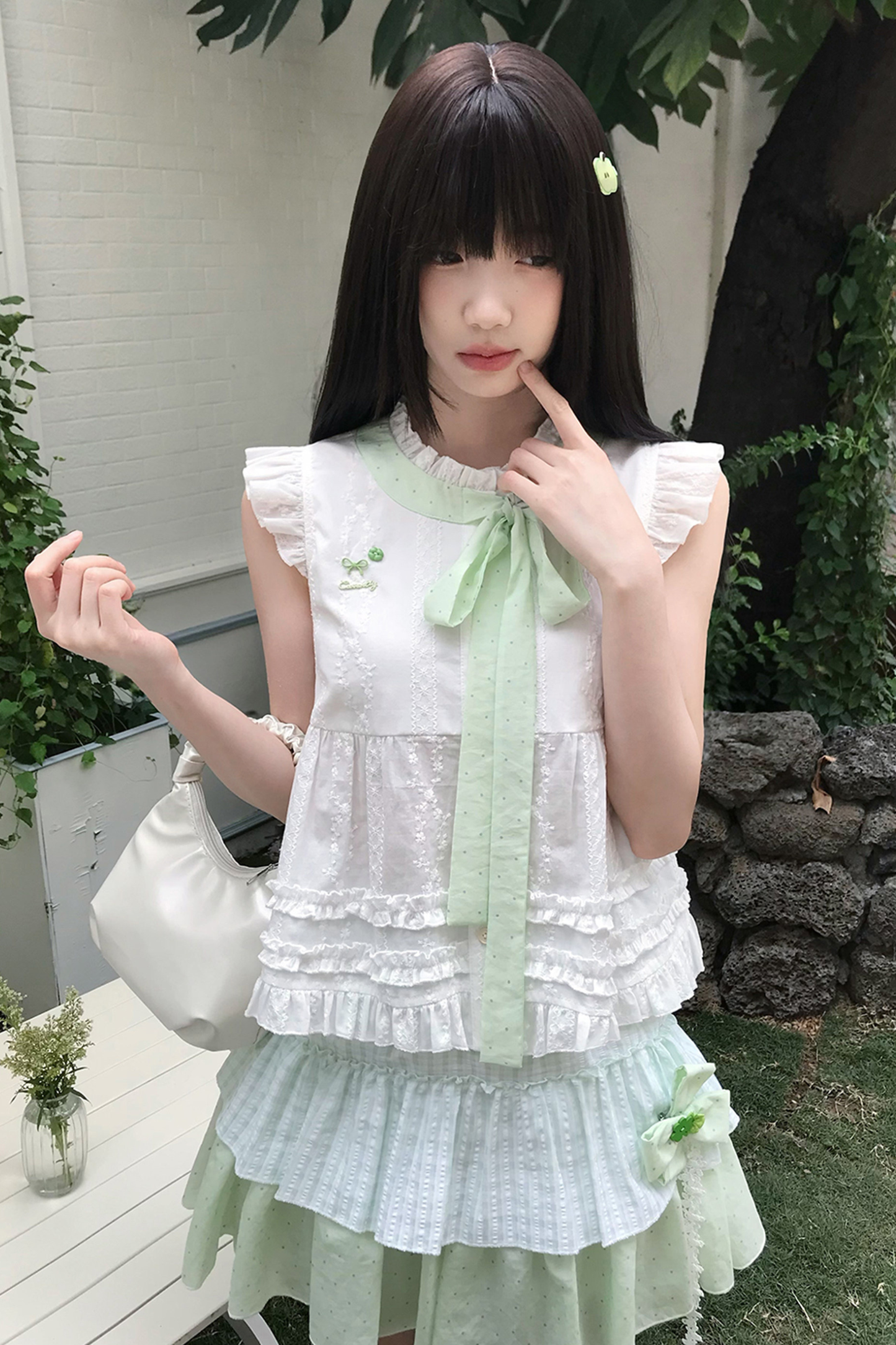 フォーリーフクローバートップス+スカート