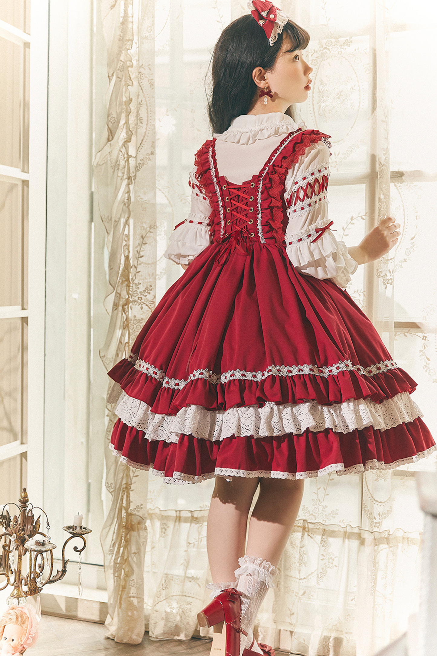Chic ribbon doll Lolita dress