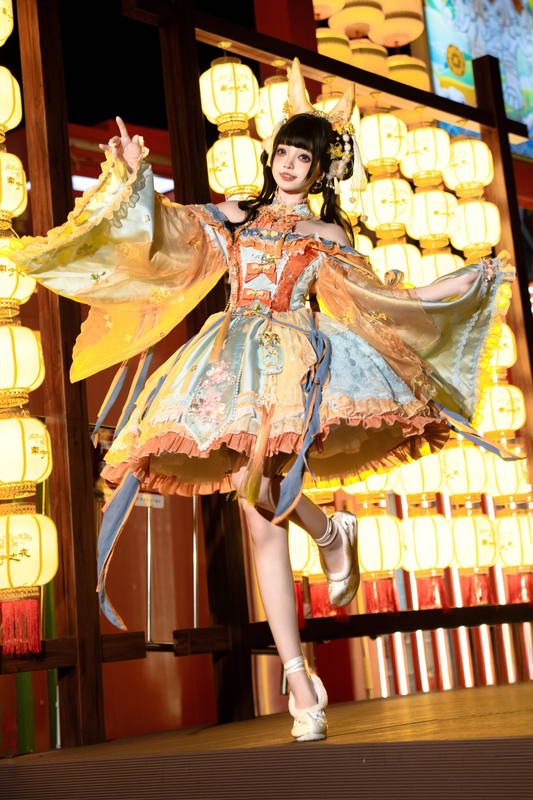 Jade Rabbit Lolita Dress + Headband + Pendant