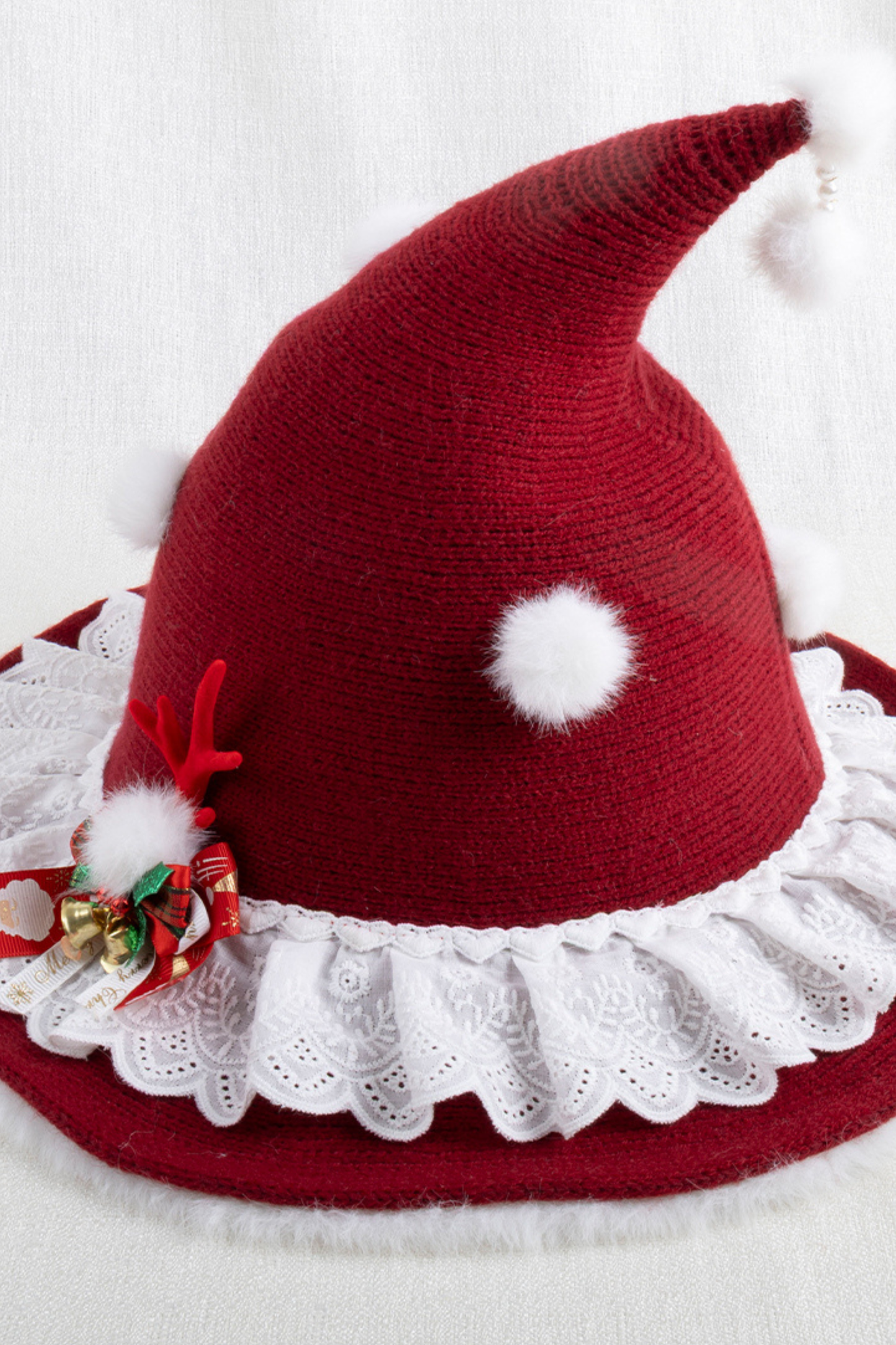 ダークレッドロリータハット