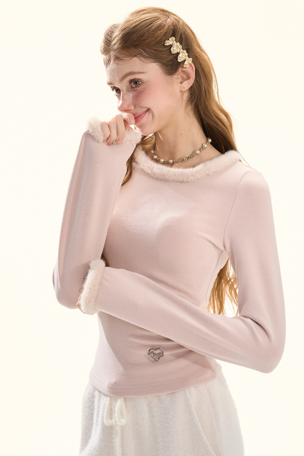 Sweet Dream Fur Bag Ribbon Top