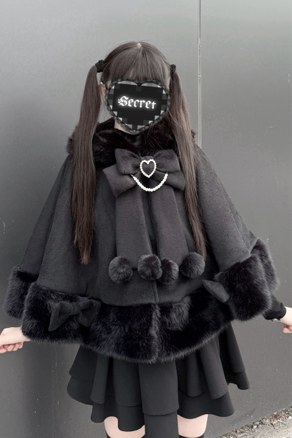 猫耳スノーケープ