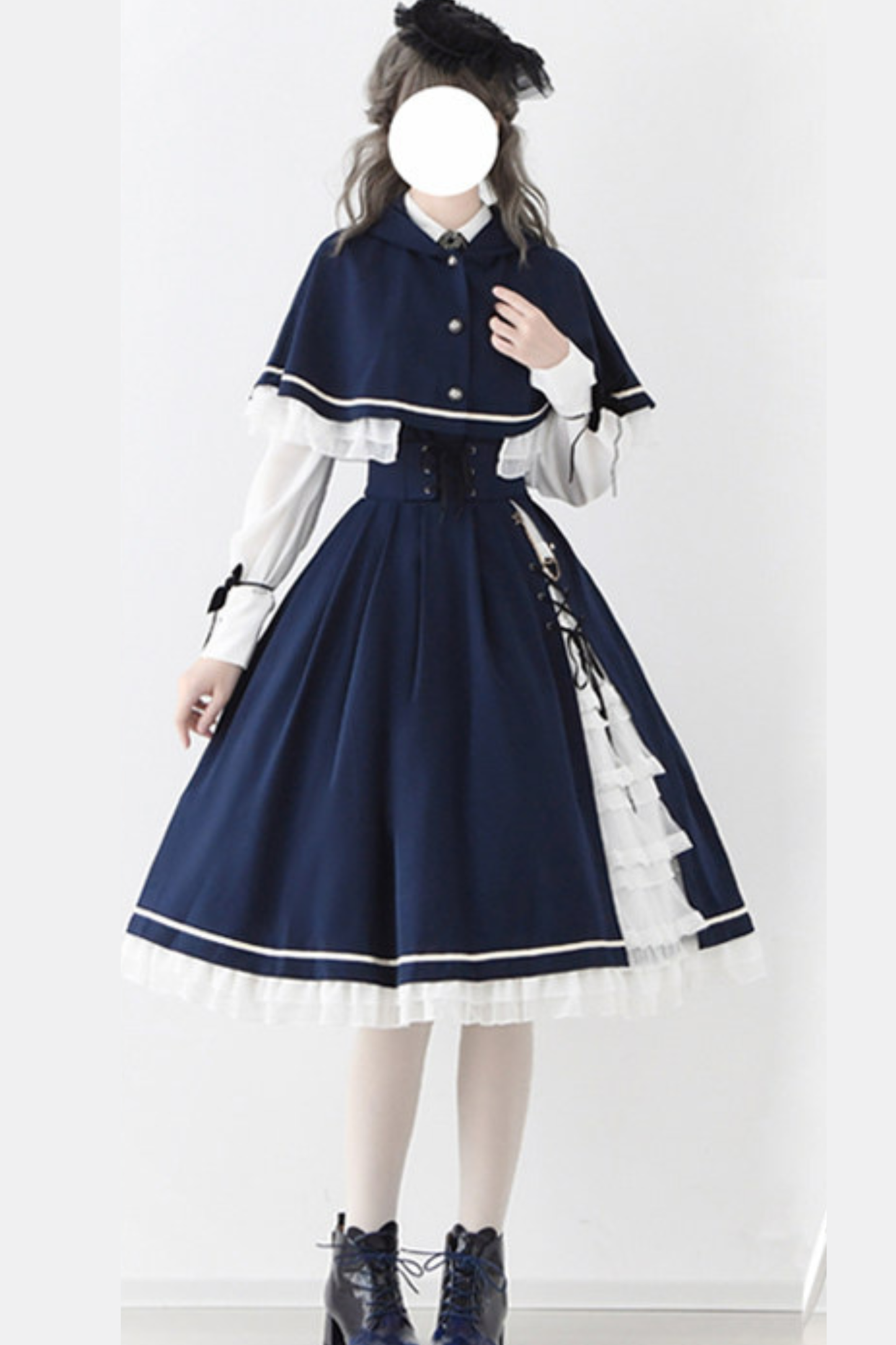 Western Fantasy Cloak Vest + Cape + Skirt + Shirt