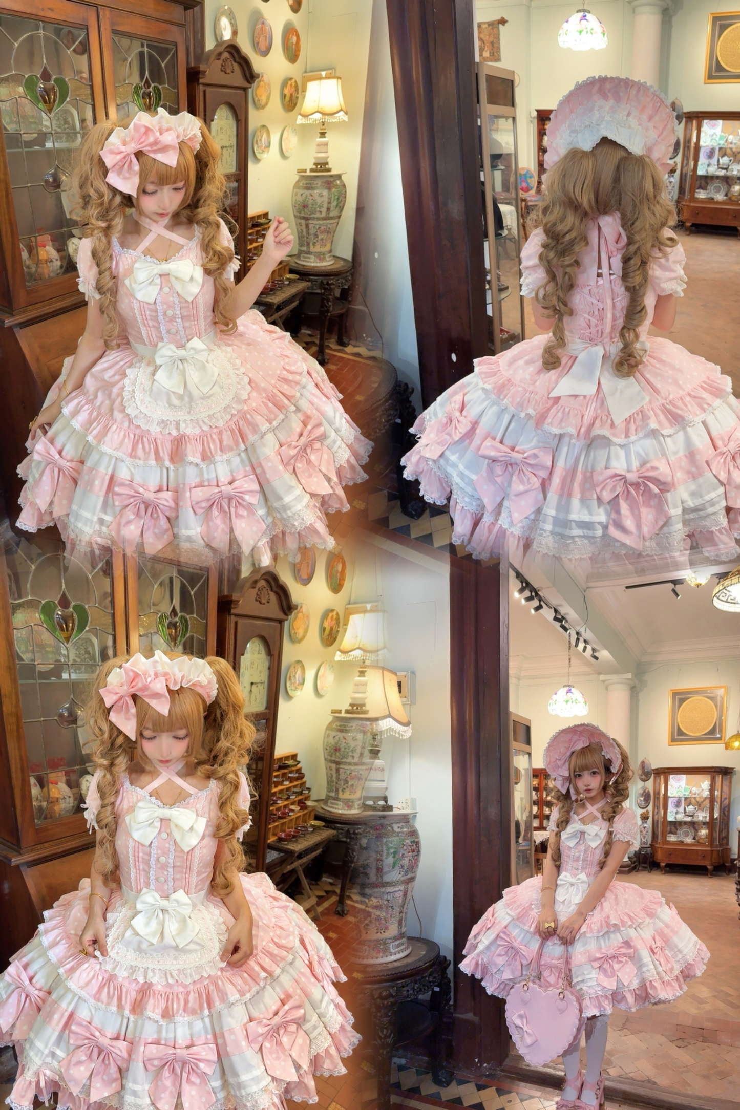 Doll Dot Big Ribbon Lolita Dress