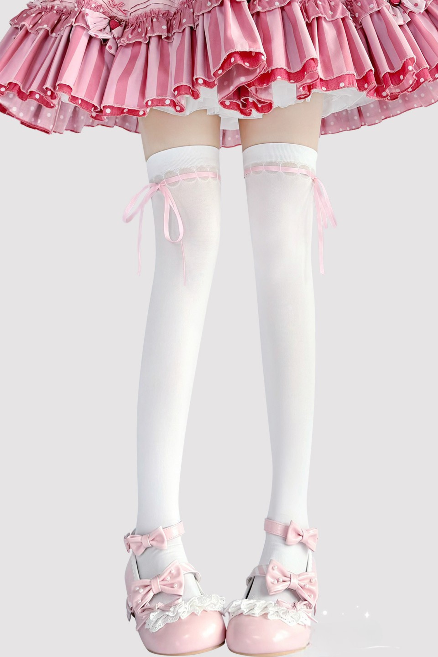 Ribbon Over-Knee Knee-High Socks