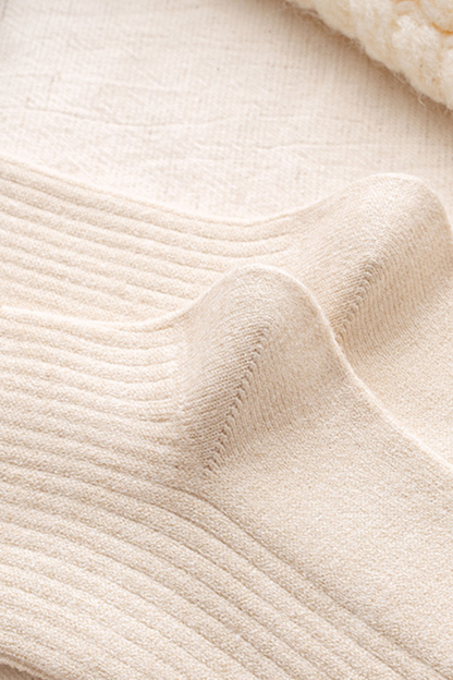 Ruffle Ribbon Calf Socks