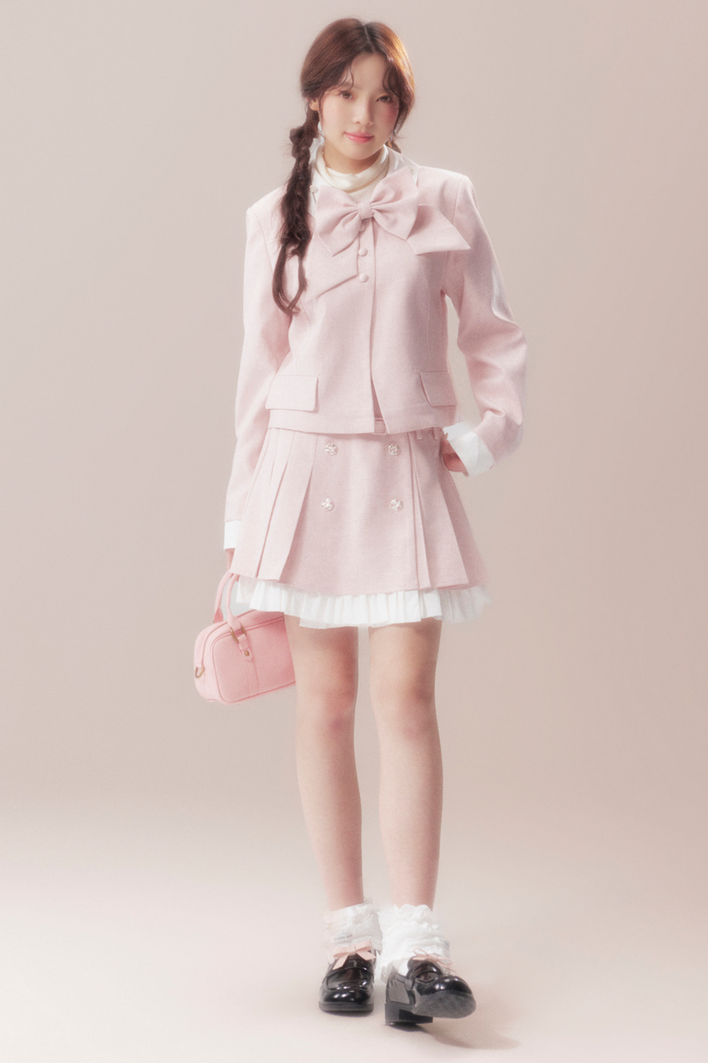 スイートリボンジャケット+プリーツスカート