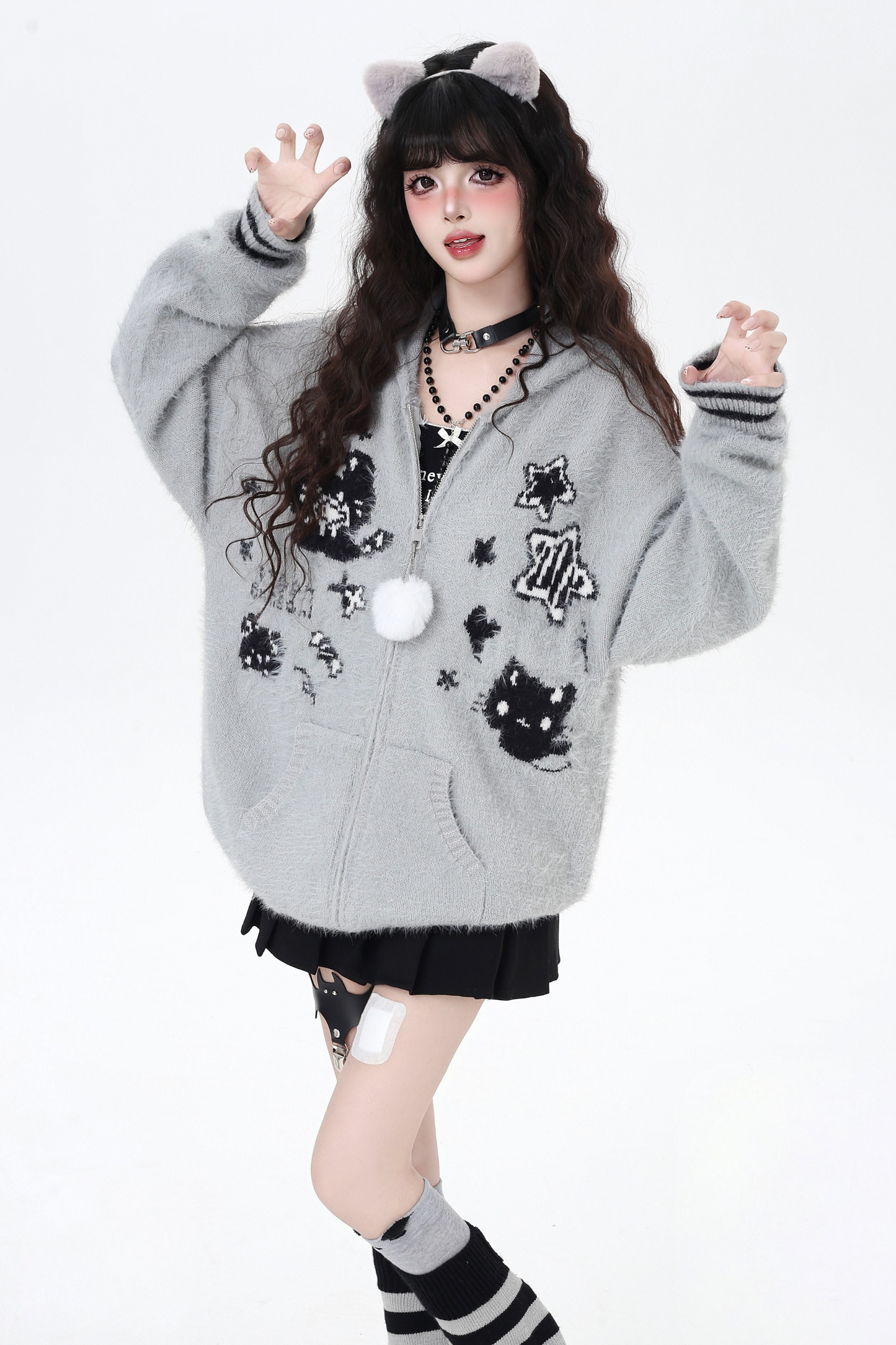 クールラビットフードオーバージャケット