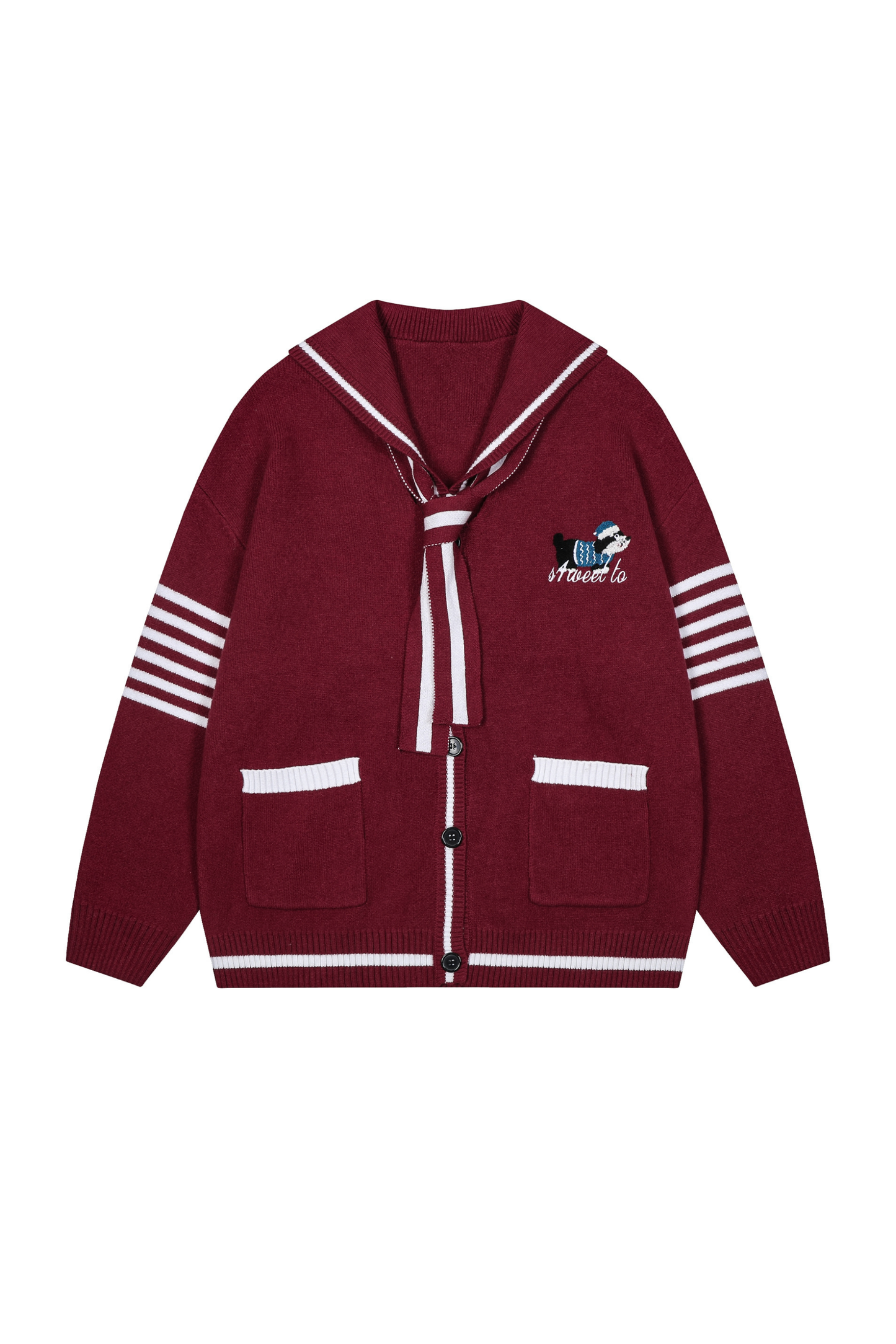 カレッジセーラーニットカーディガン