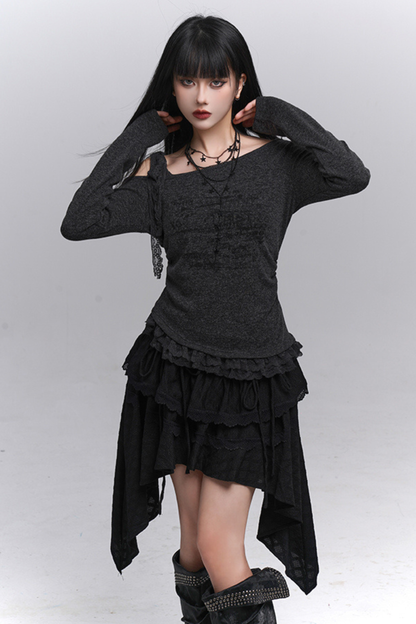 ゴーストガールアシメスカート