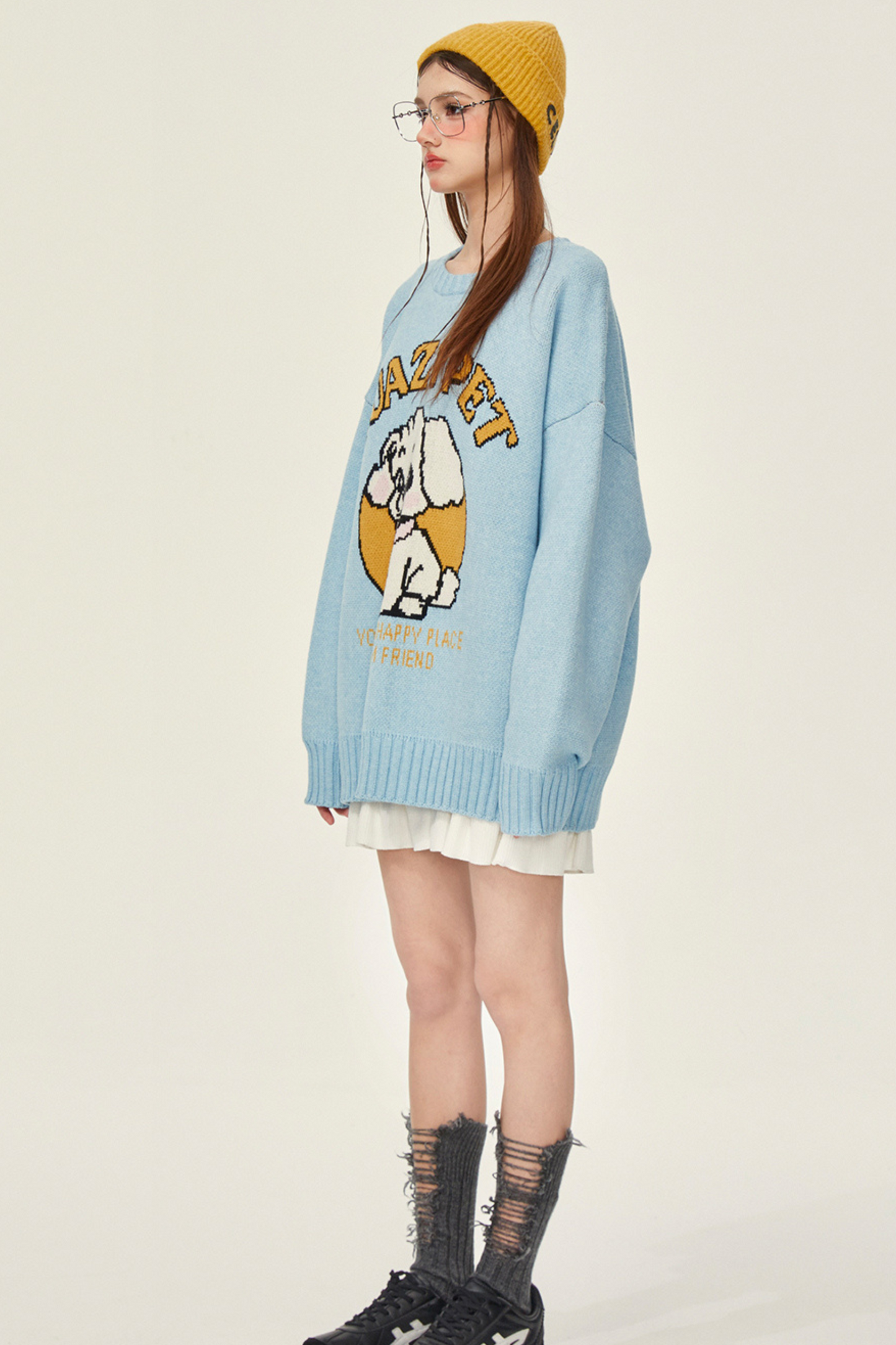 Cute Animal Over Loose Knit