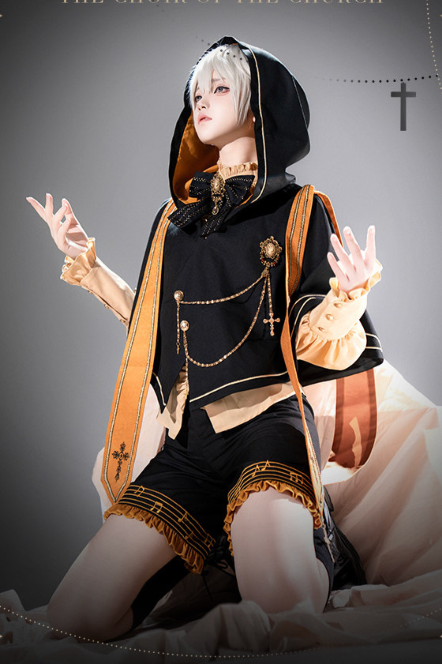 Pumpkin Hood Prince Lolita Set + Beret