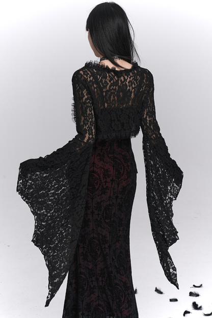 ゴシックキャミソールドレス＋シアートップス