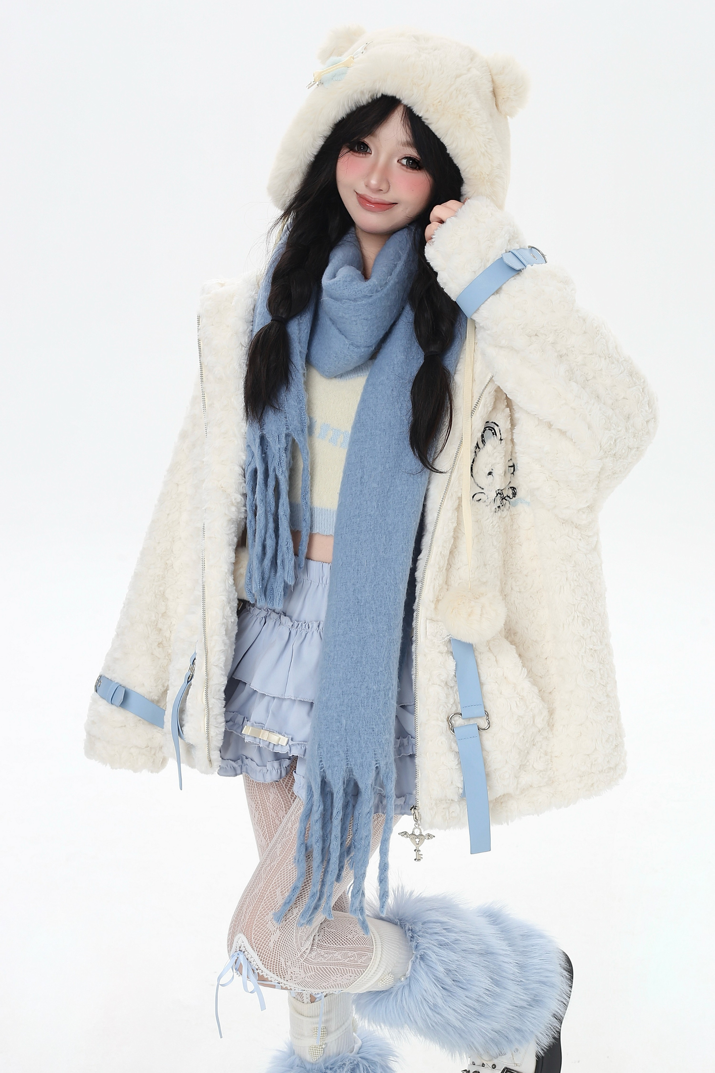 猫耳フードサブカルジャケット