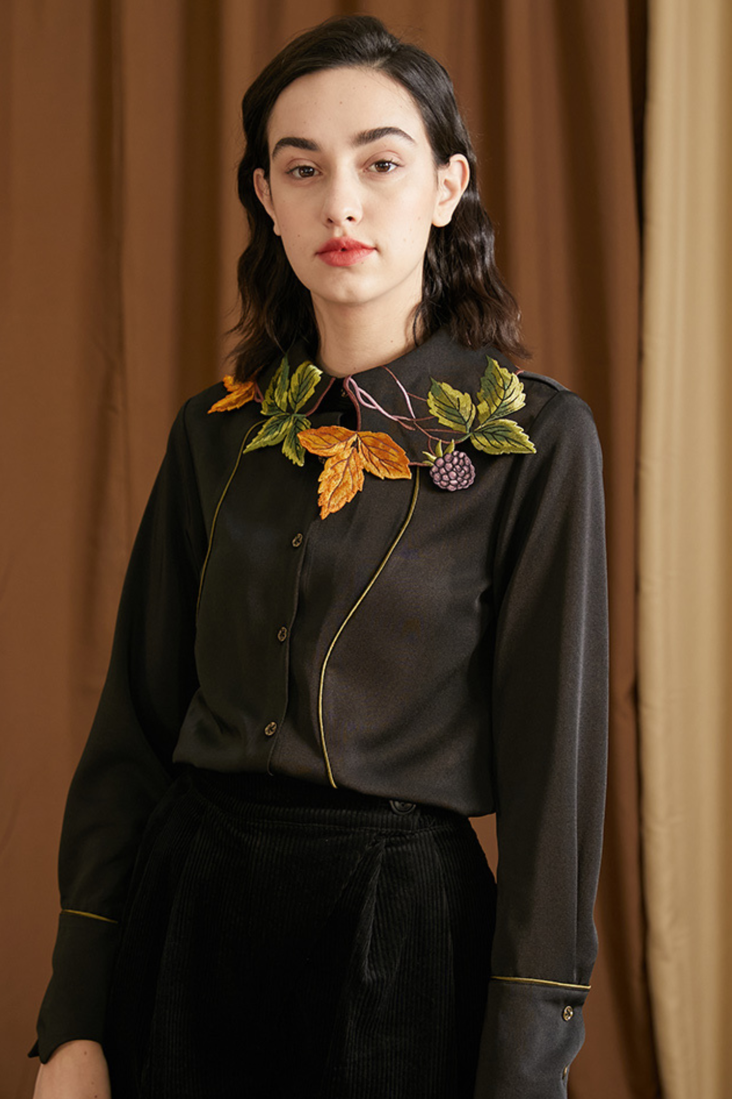 リーフベリーカラーシャツ