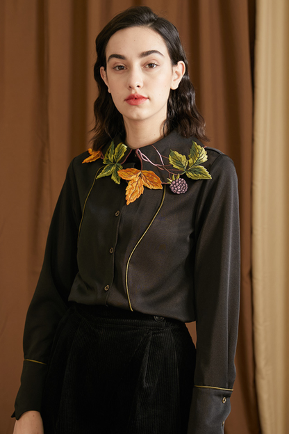 リーフベリーカラーシャツ