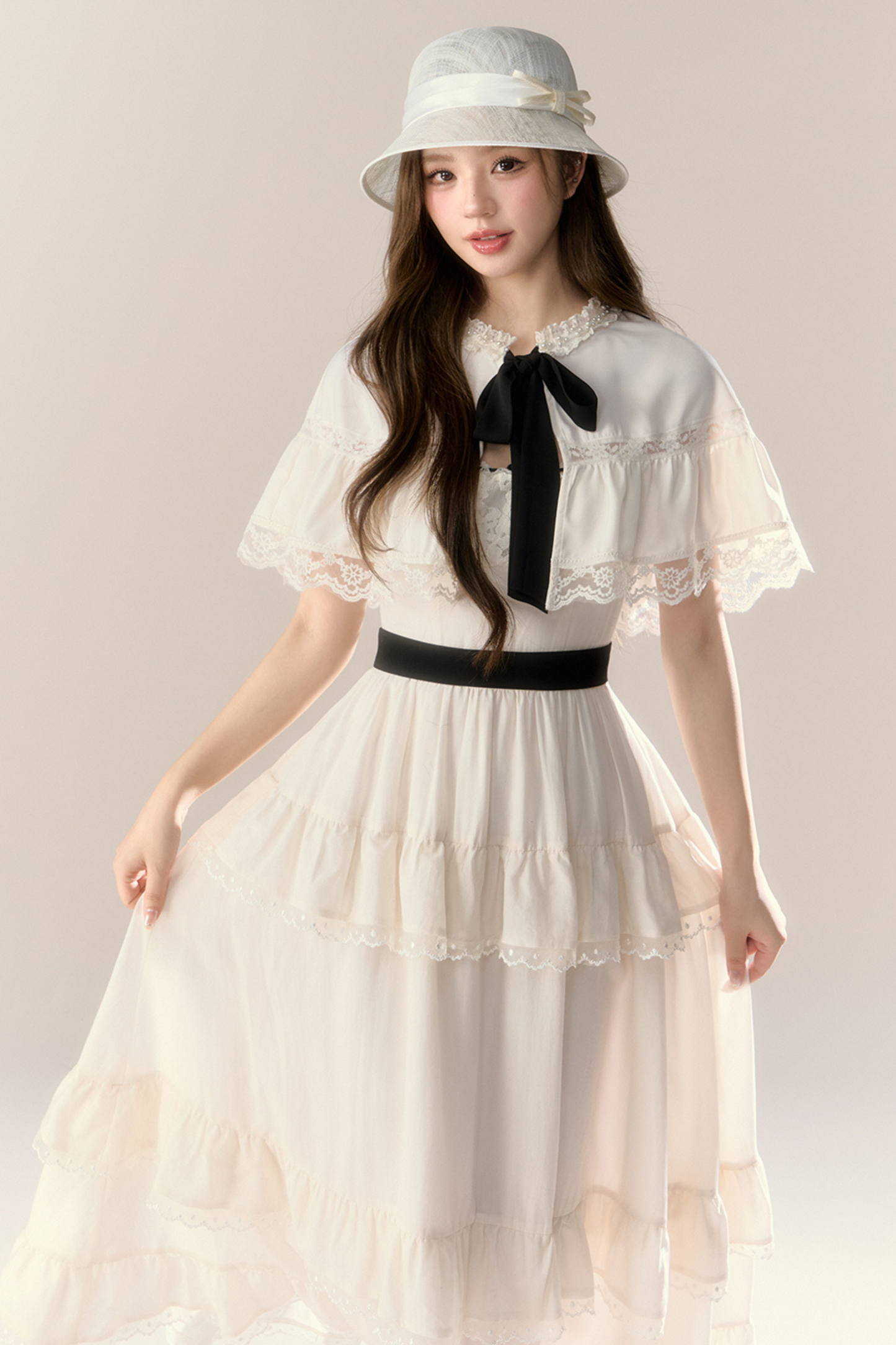 Lillian French Shawl Cake Dress