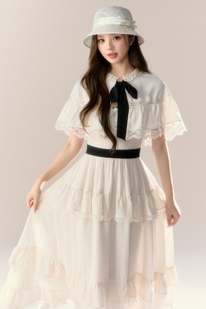 Lillian French Shawl Cake Dress