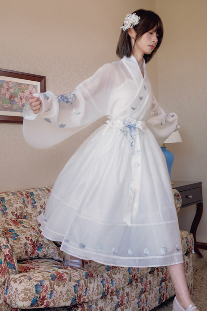 ピュアホワイトチャイナドレス+ベルト