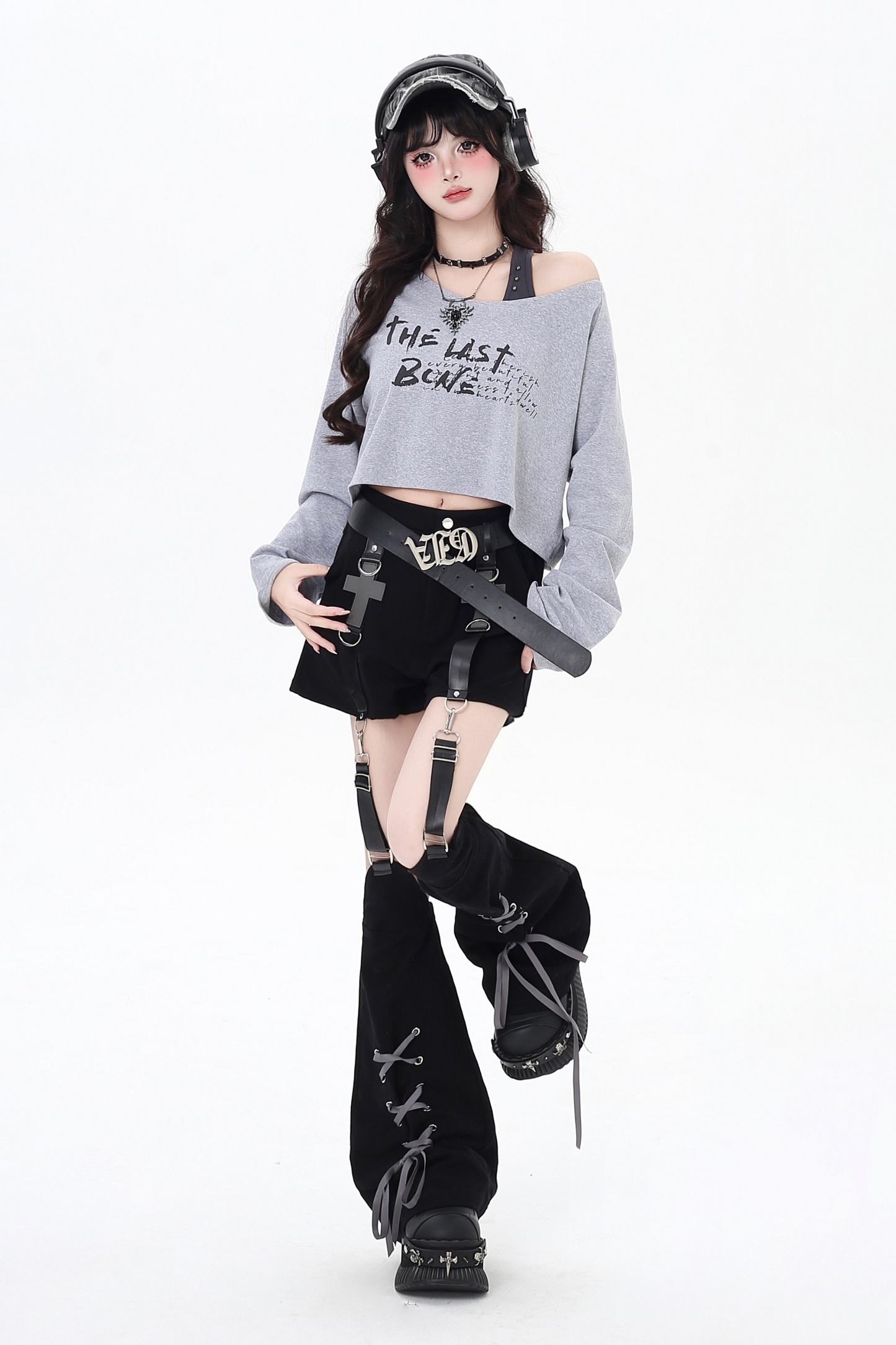 オフショルダークールツーピーストップス