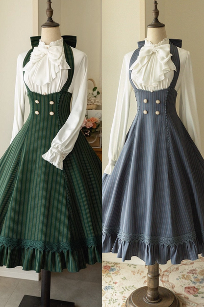 ビックリボンブラウス＋レトロサススカート