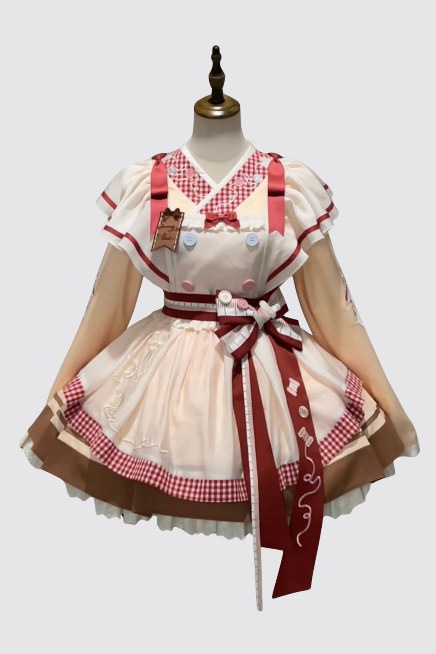 【12月6日予約締切】チャイナロリータエンブロイダリーメイドドレスセット＋ボンネット