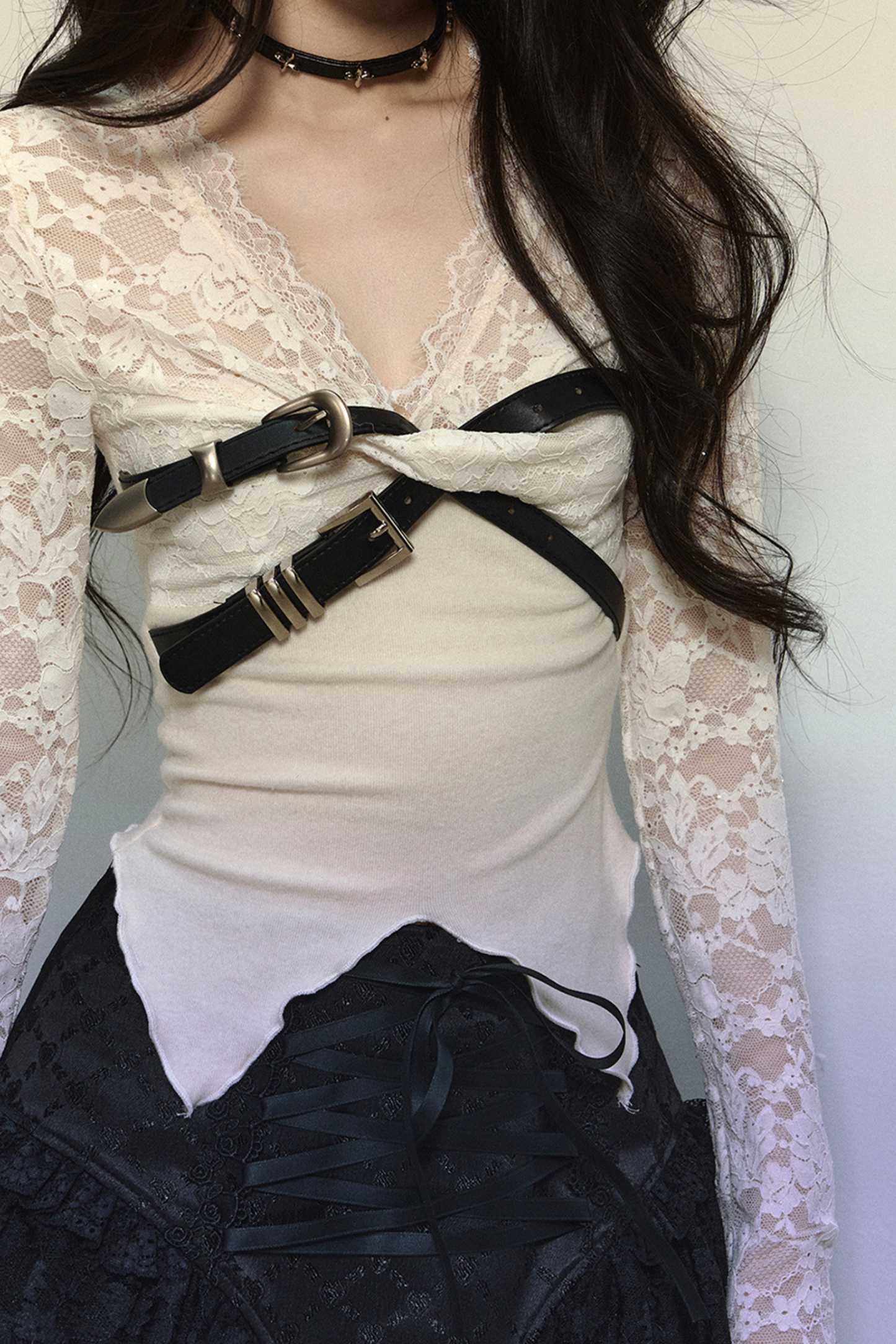 French Lace Ribbon Top