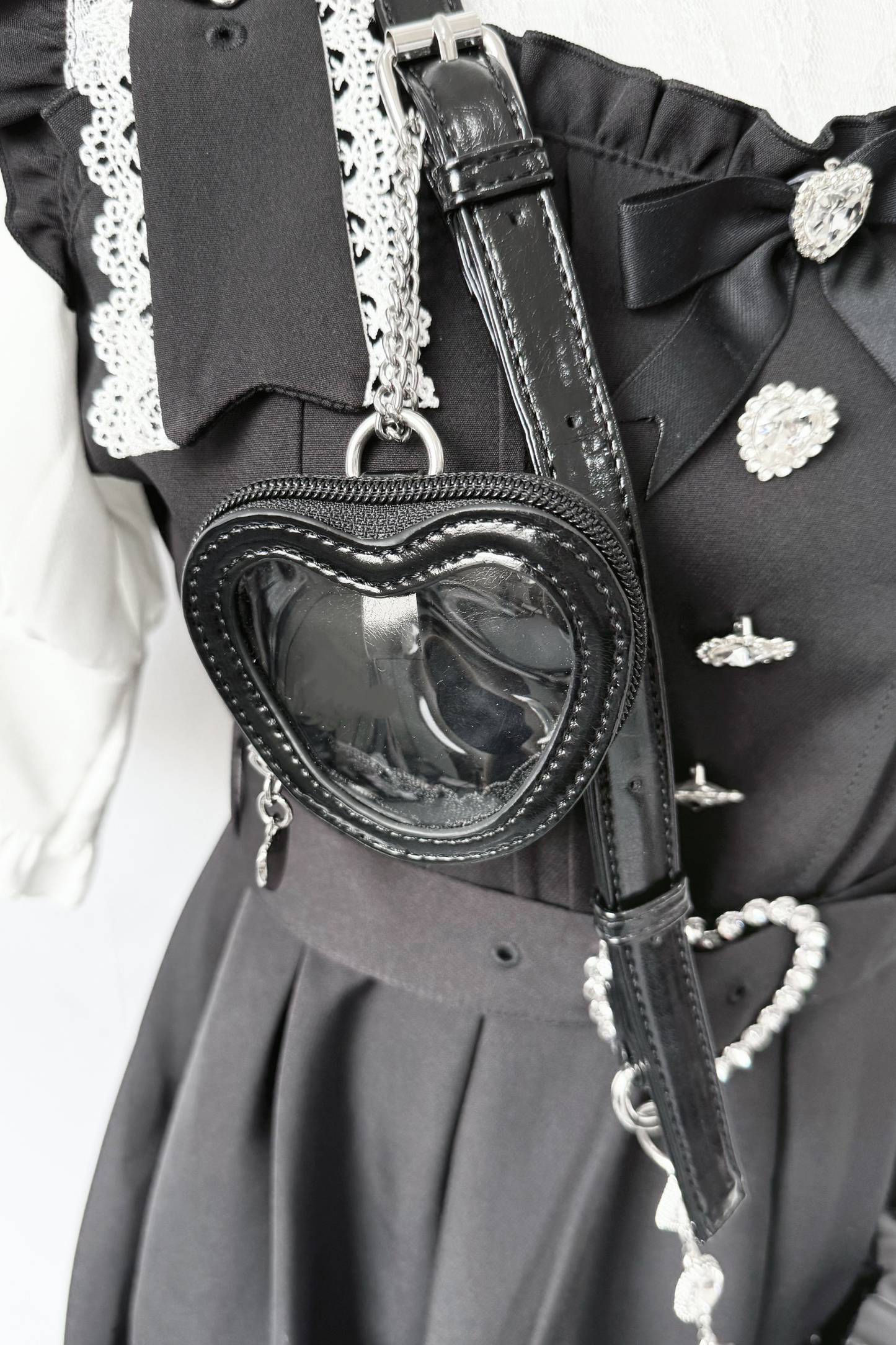 バッグラインストーンエレガントショルダーバッグ