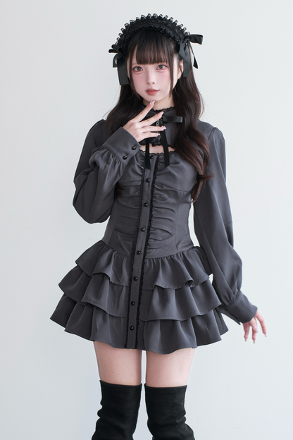 リトルゴスレースリボンドレス+ショートパンツ