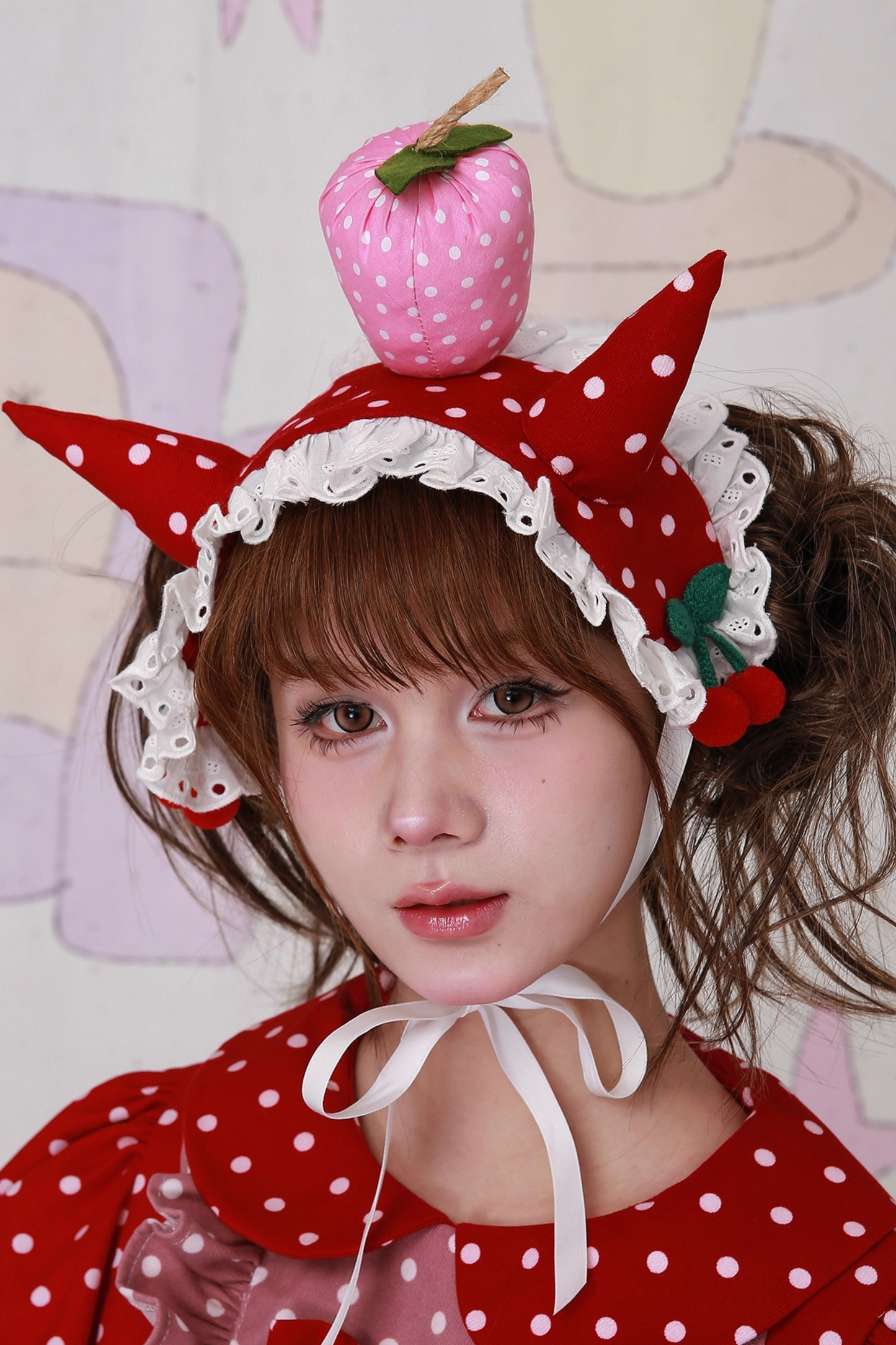 レトロポルカドットヘアバンド