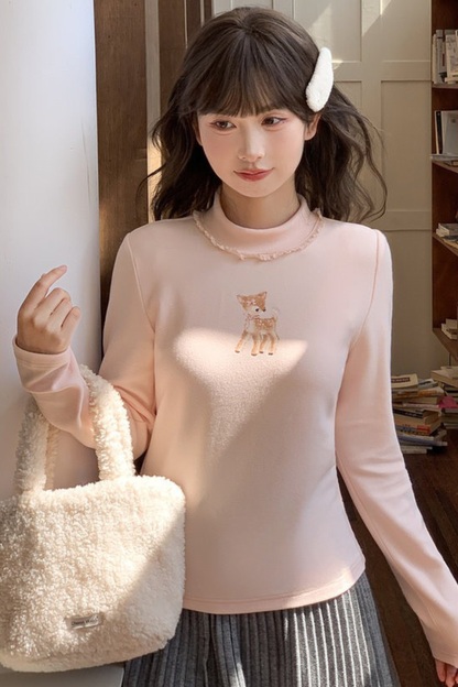 スウィートハイネックトップス