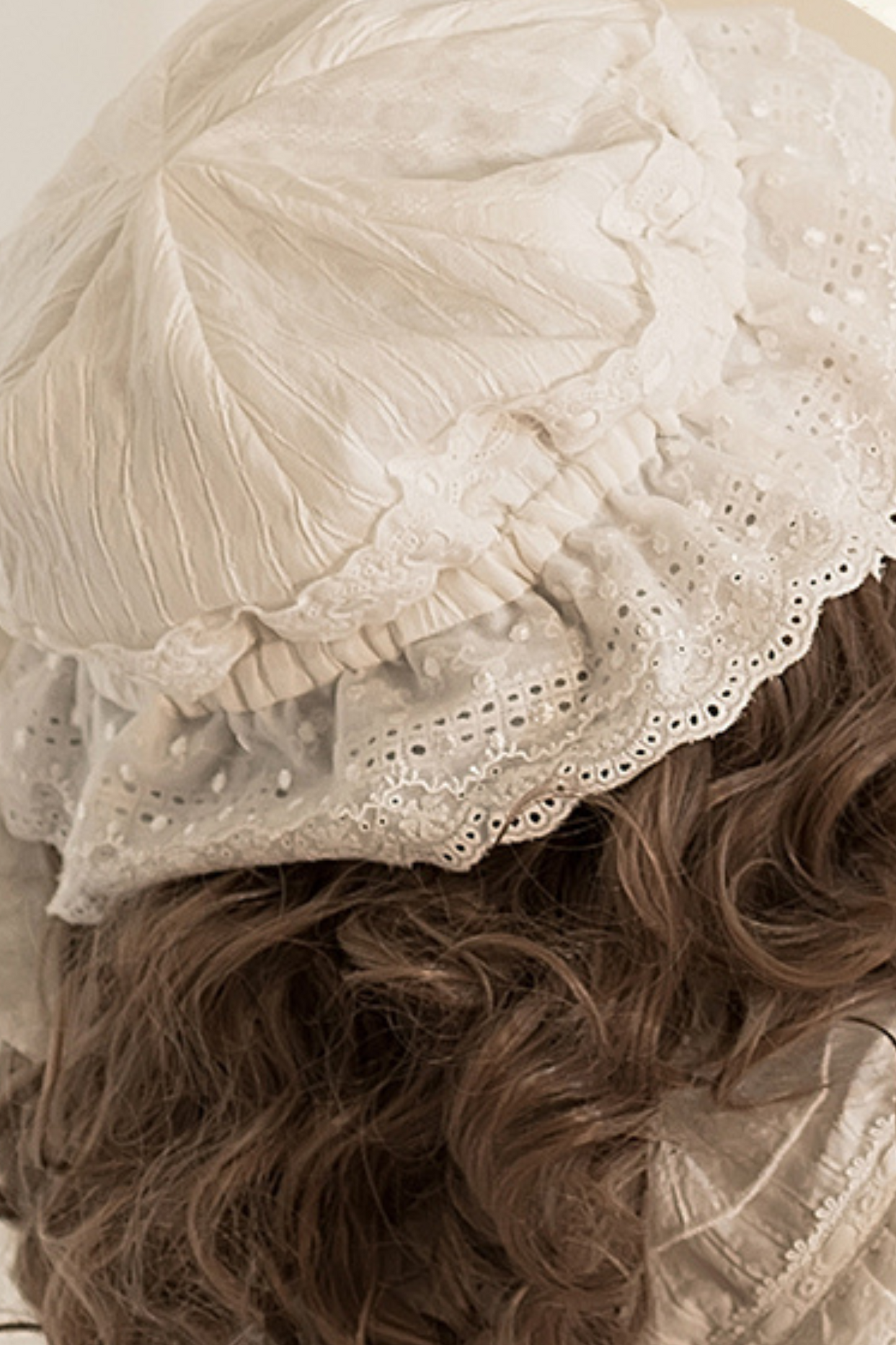 クラシカルピュアホワイトドールドレス+ベビーハット