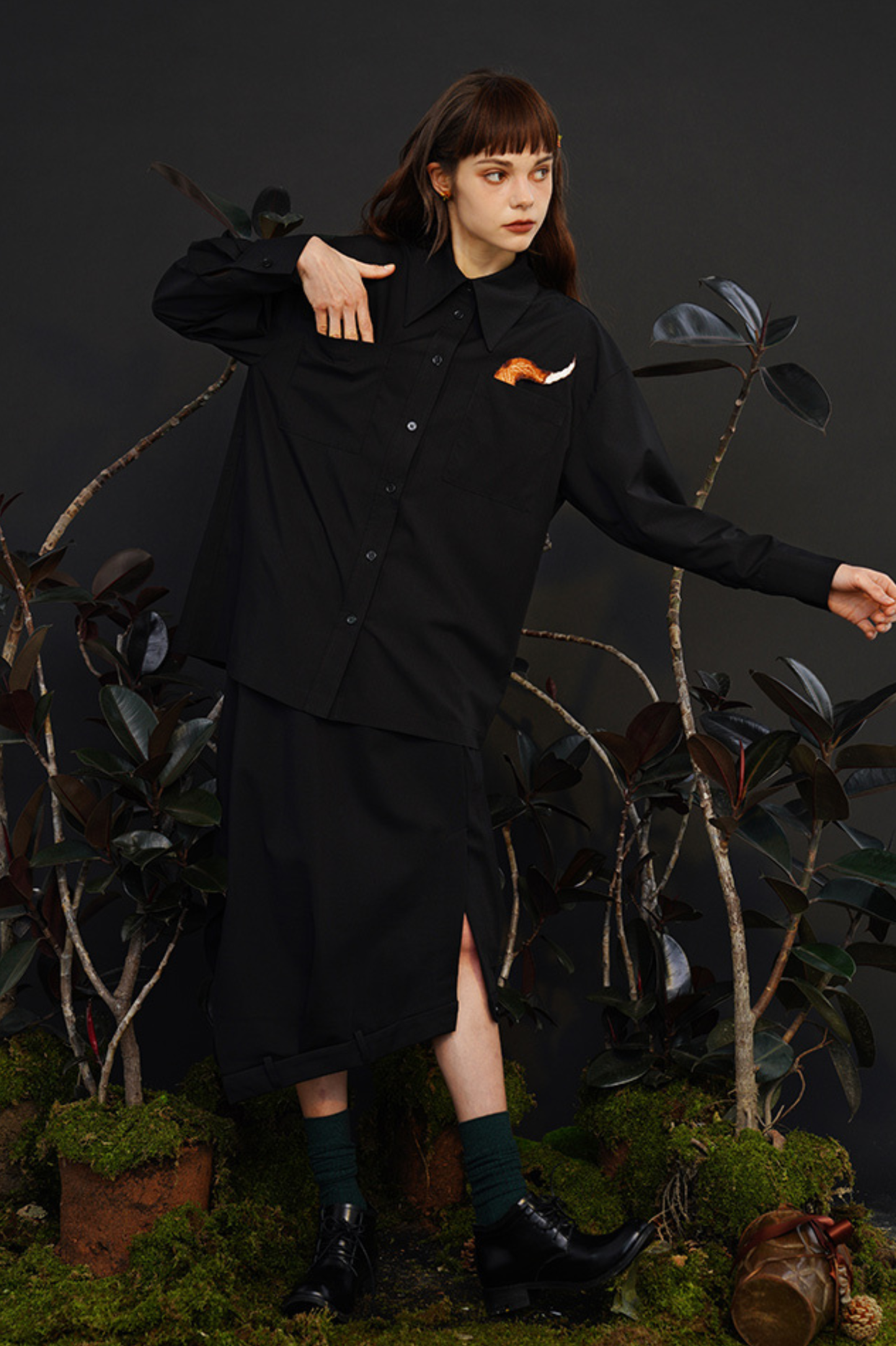 アニマルテールジェンダーレスアートシャツ