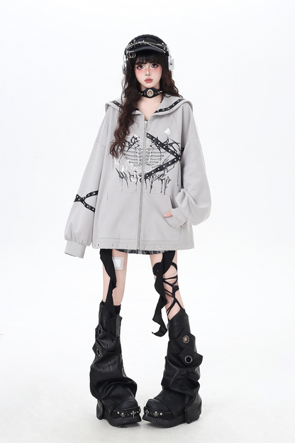 Sailor Sweet Dark Zip Hoodie