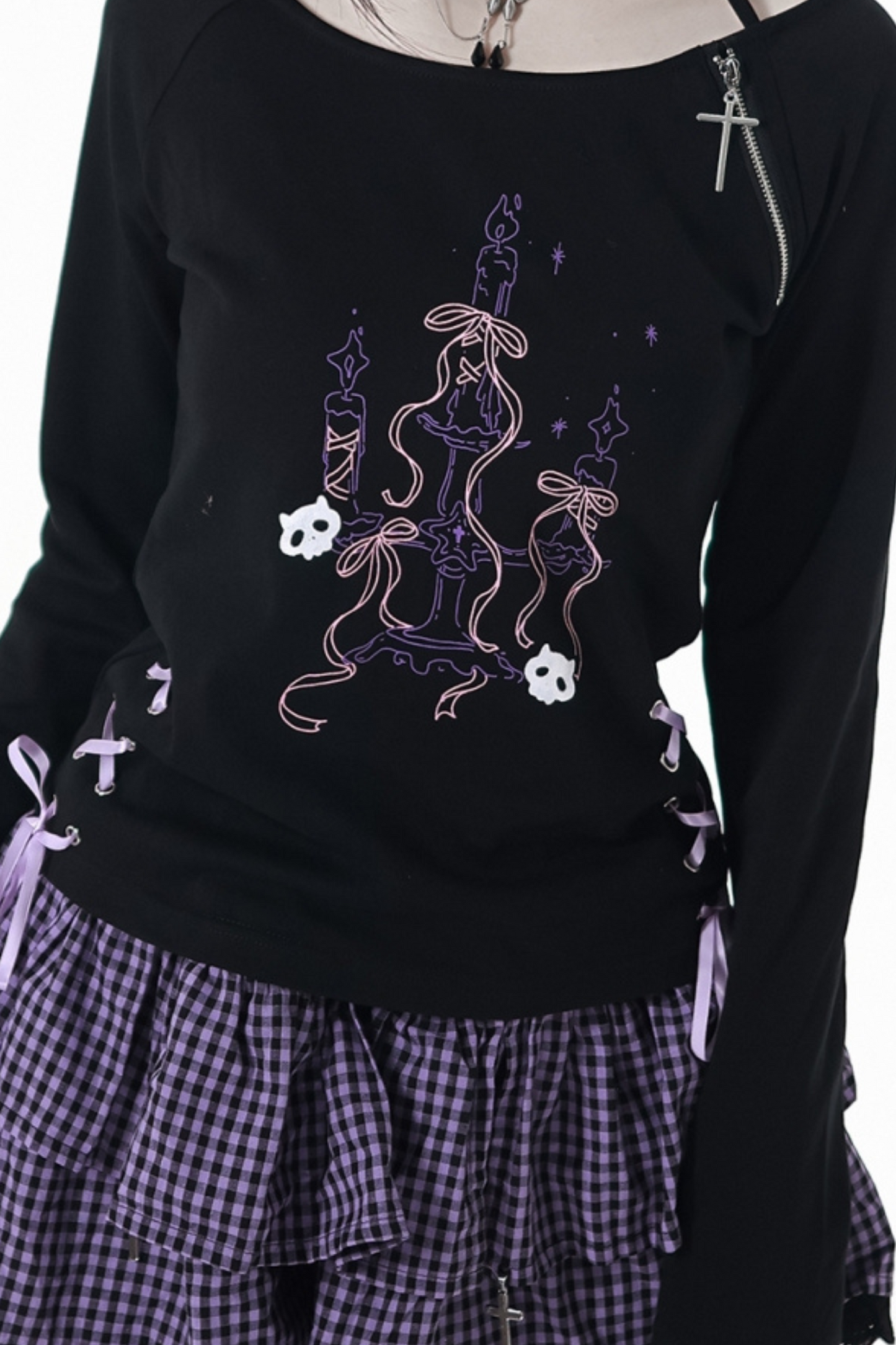 Academy Purple Hooded Sweatshirt + Top + Skirt + Pants + Leg Covers