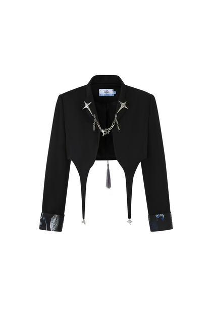 Elegant Chinese shirt + jacket + long skirt