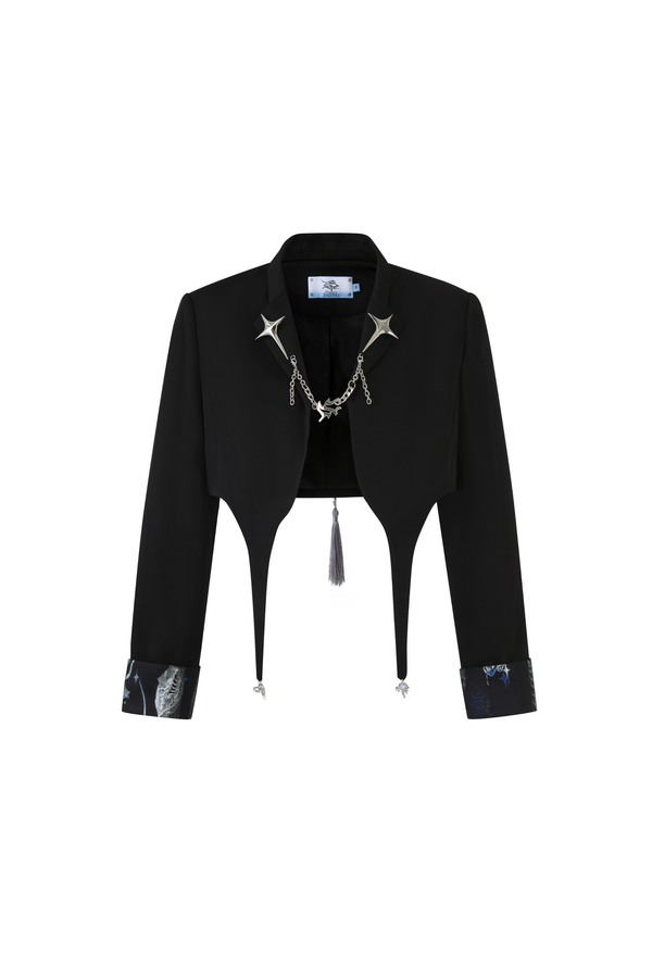 Elegant Chinese shirt + jacket + long skirt