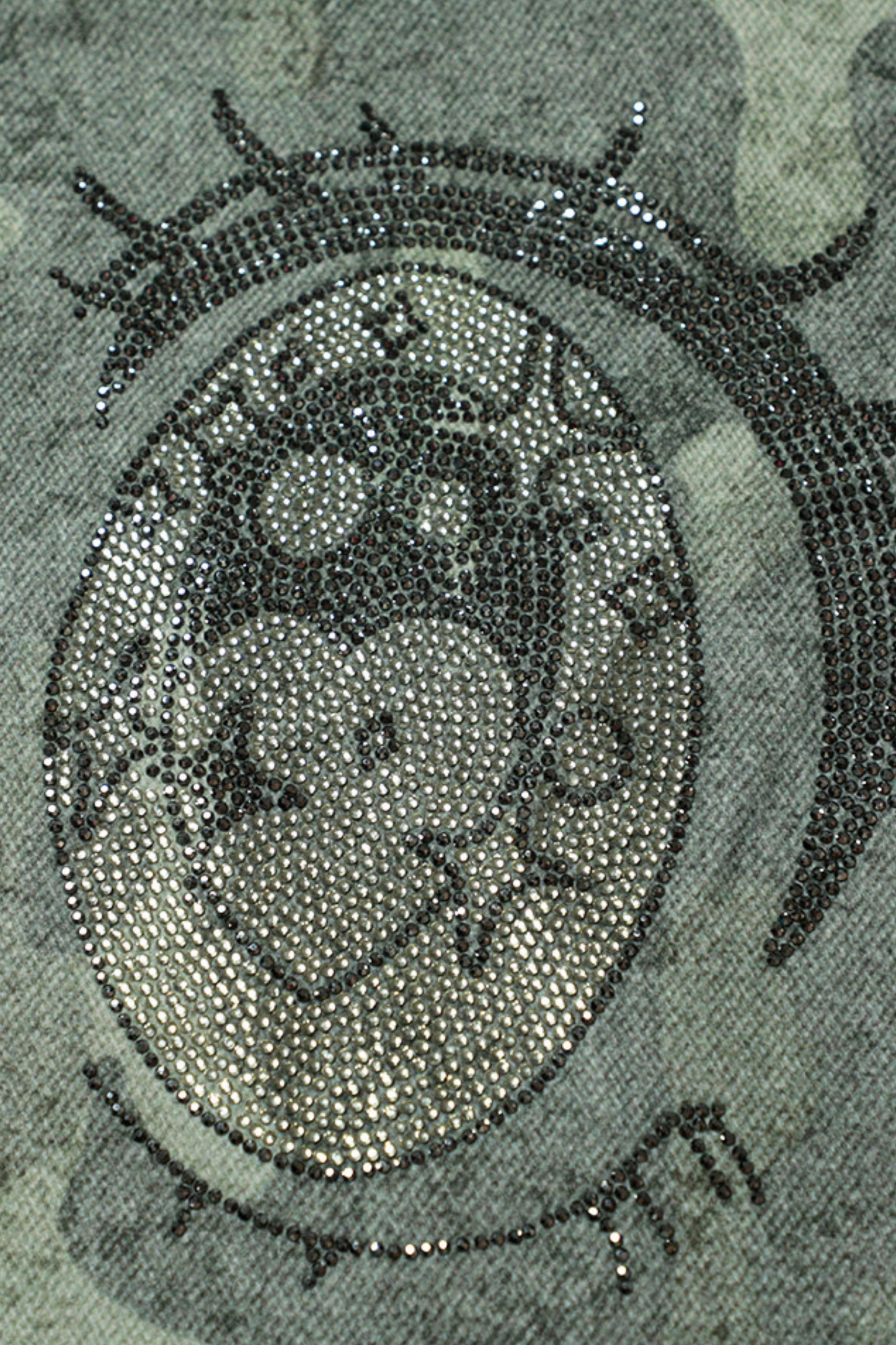 ラインストーンカモフラージュパンツ