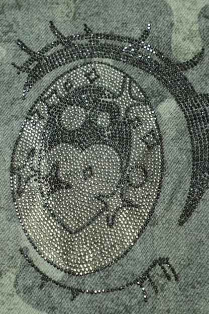 ラインストーンカモフラージュパンツ