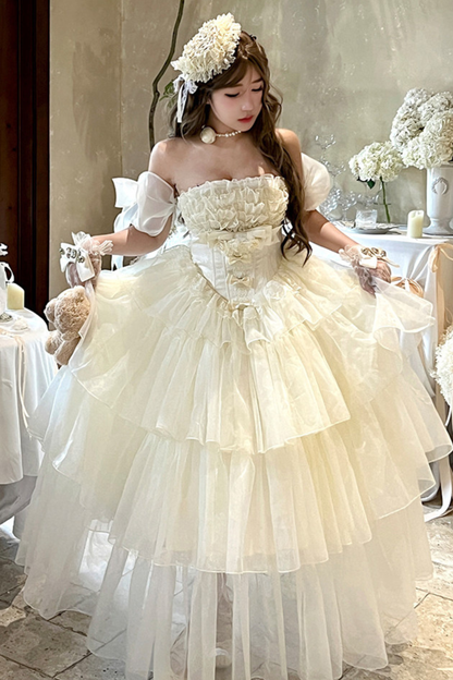 ファーストラブフローラルドレス+スリーブ