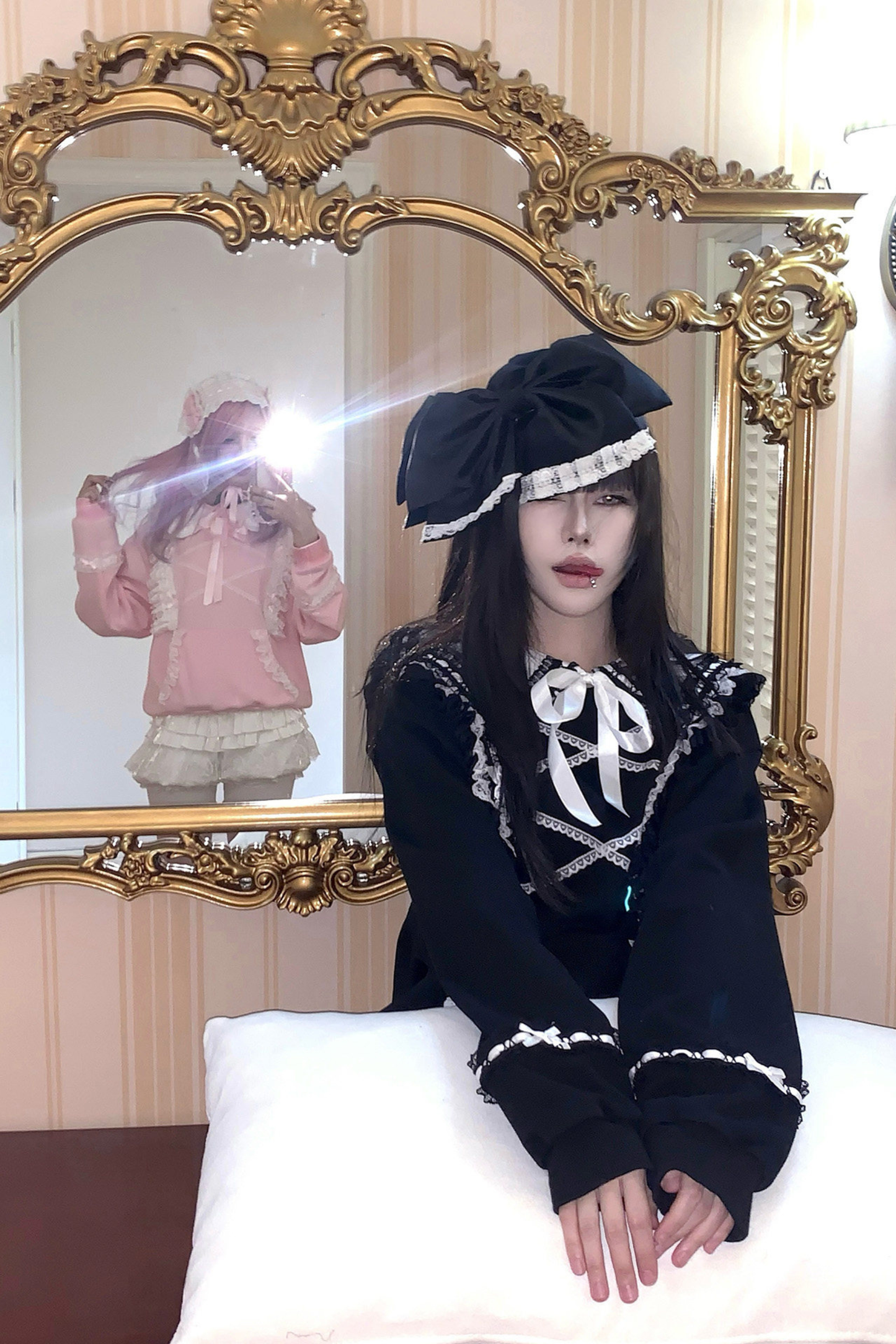 レーススイートゴシックスウェットトップス+パンツ