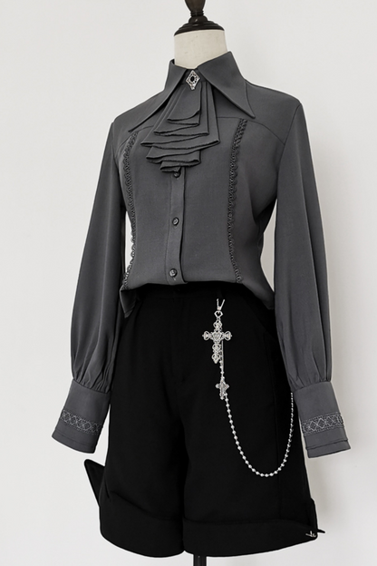 レトロロリータラムスリーブシャツ