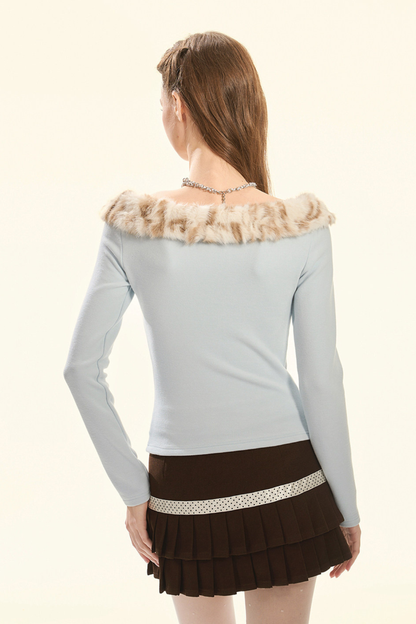 Retro Velvet Leopard Top