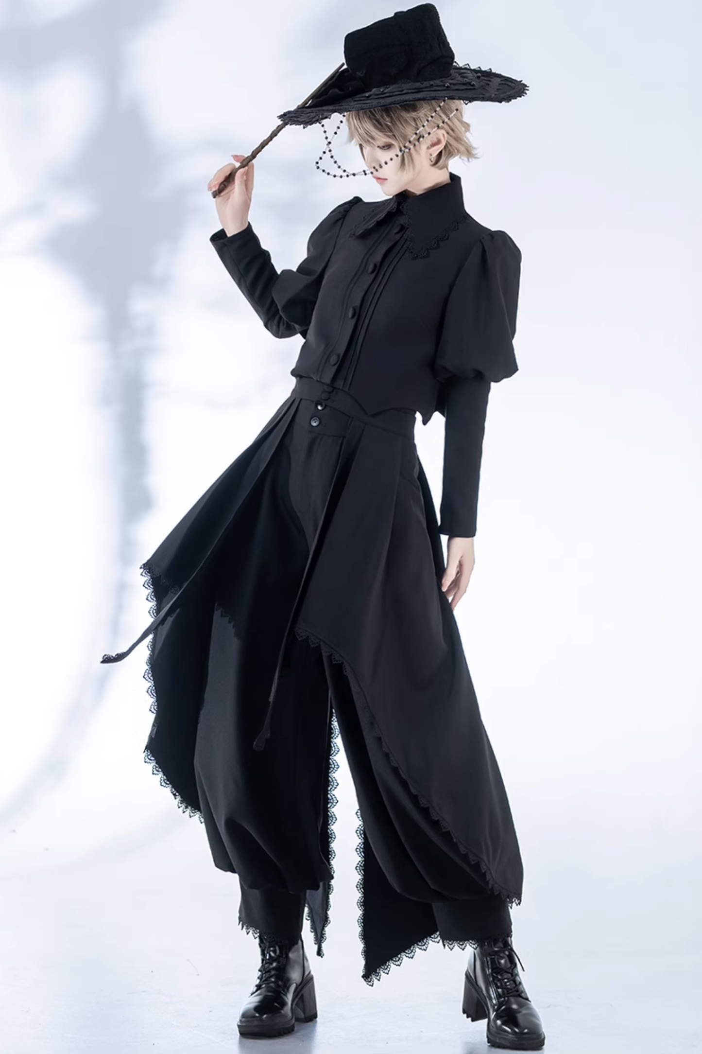 レトロゴシックロリータジャケット+パンツ