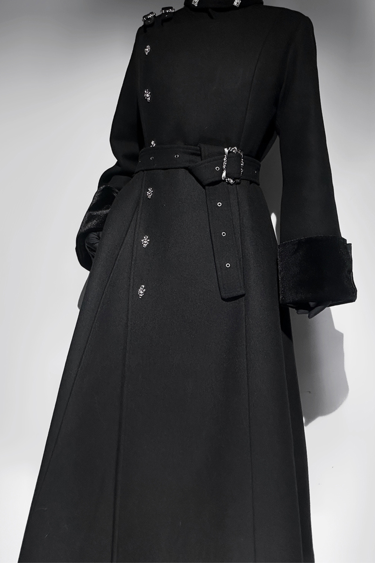 スタンドネック皇子ロングコート